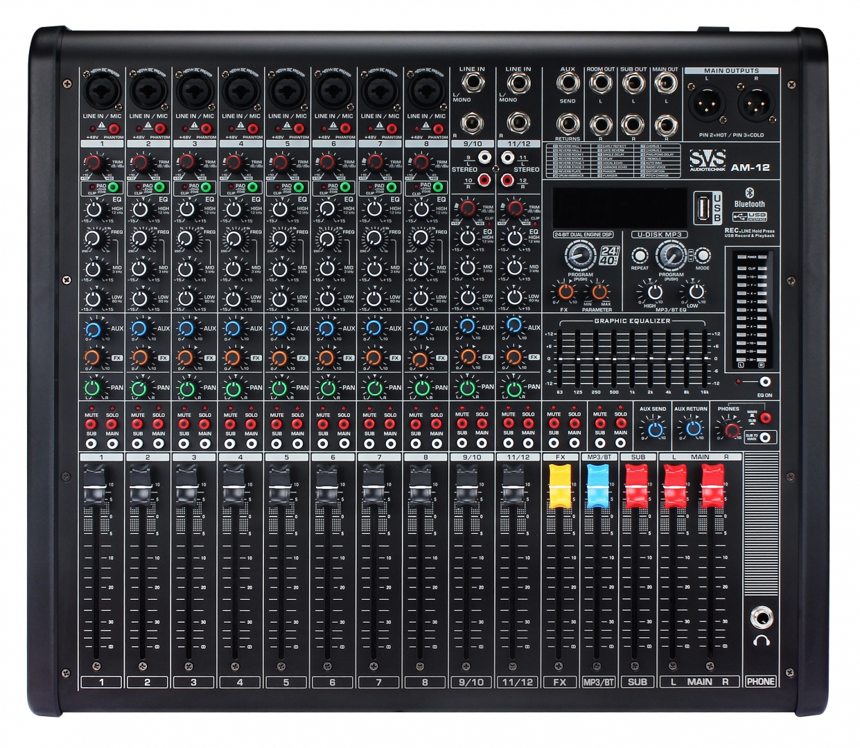 SVS Audiotechnik mixers AM-12 Микшерный пульт аналоговый, 12-канальный в Мурманске