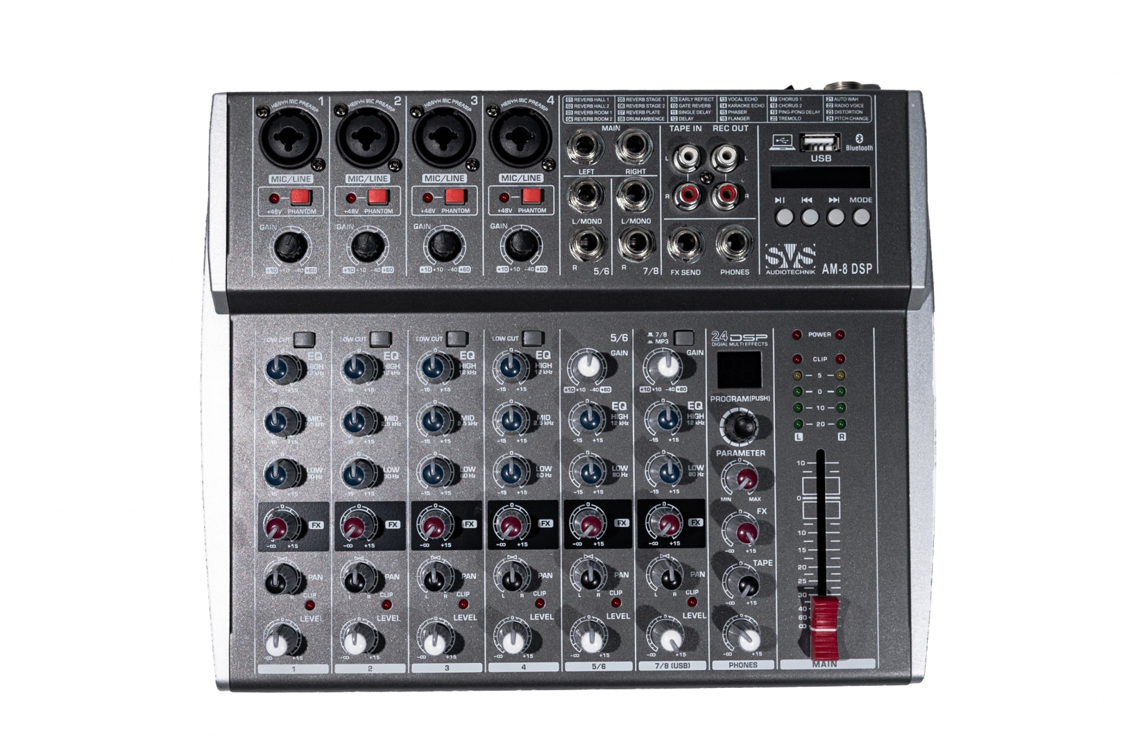 SVS Audiotechnik mixers AM-8 DSP Микшерный пульт аналоговый, 8-канальный в Мурманске